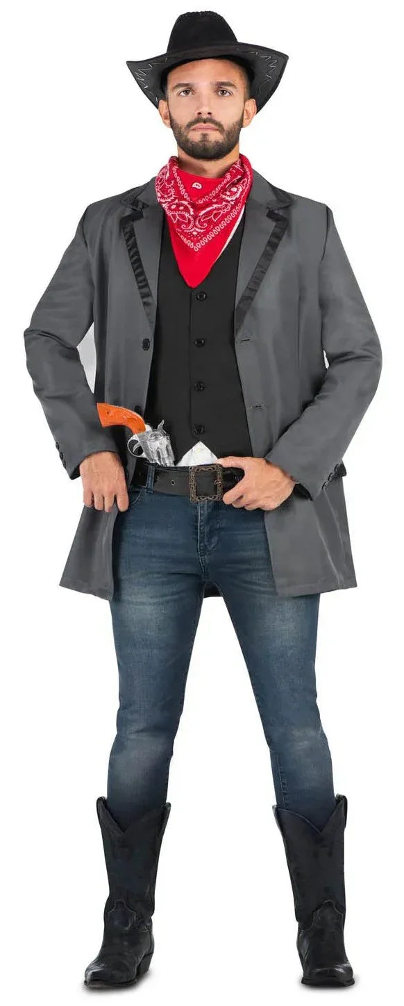 Disfraz de Vaquero Pistolero con Chaqueta para Hombre Vaquero Viving